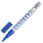 Маркер-краска лаковый (paint marker) 2 мм синий нитро-основа алюминиевый корпус BRAUBERG PROFESSIONAL PLUS (12 штук в упаковке)