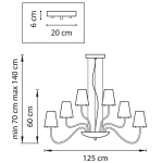 Подвесная люстра Lightstar DIAFANO 758212