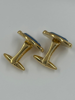 Запонки синие с собаками Wedgwood