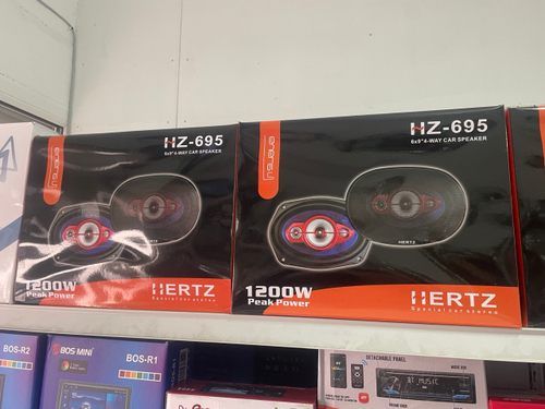 HZ-695 (Блины) / Автомобильные динамики HERTZ "HZ-695" / Комплект из 2 штук / Коаксиальная акустика 4-х полосная, Овал 16х24 См (6х9.45 Дюйм.), 1200 Вт.