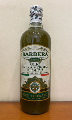 Оливковое масло BARBERA Non Filtrato (нефильтрованное) Extra Virgin 1 л Италия