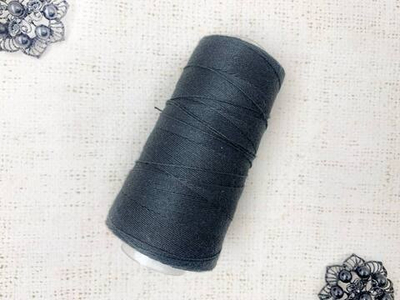 Нитки армированные 200ЛЛ, 500 м, чёрный