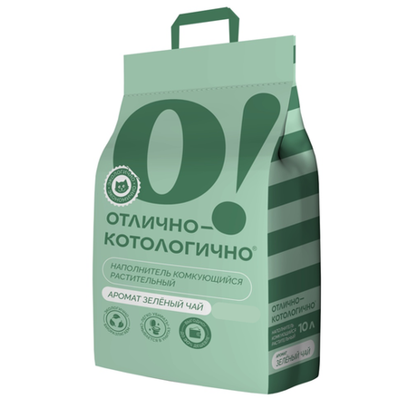 Наполнитель Отлично-Котологично аромат Зеленый чай 5 л