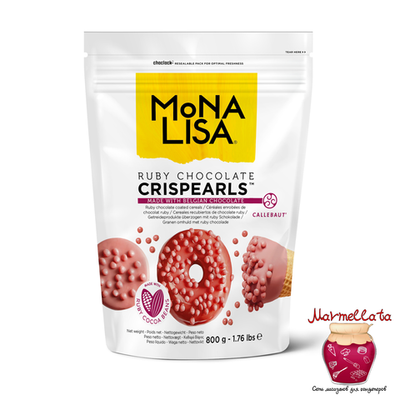 Барри злаки, покрытые розовым шоколадом руби "Mona Lisa", 800 гр.