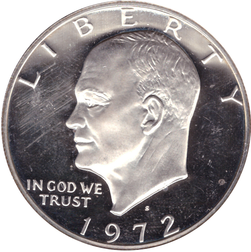 1 доллар 1972 (S) (Лунный) PROOF Серебро