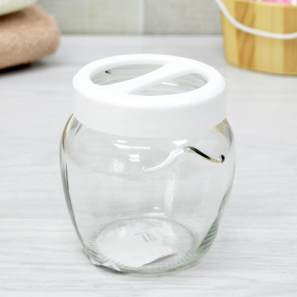 Подставка стеклянная для зубных щеток "Megan", снежно-белый