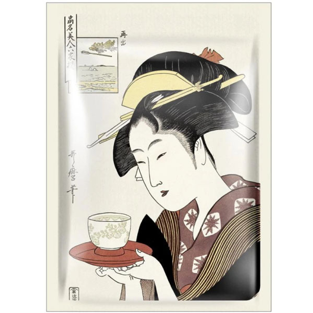 Маска для лица тканевая с коэнзимом Q10 и экстрактом воробейника 25 г Mitomo Essence Mask Q10 + Lithospermum