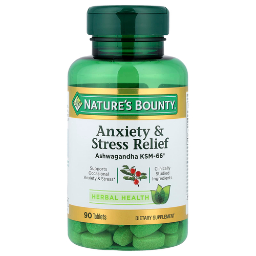 Nature's Bounty, Снятие тревоги и стресса, 90 таблеток