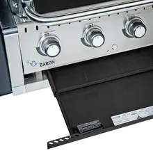 Встраиваемый газовый гриль Broil King Baron 420 BI, 4 горелки, чёрный