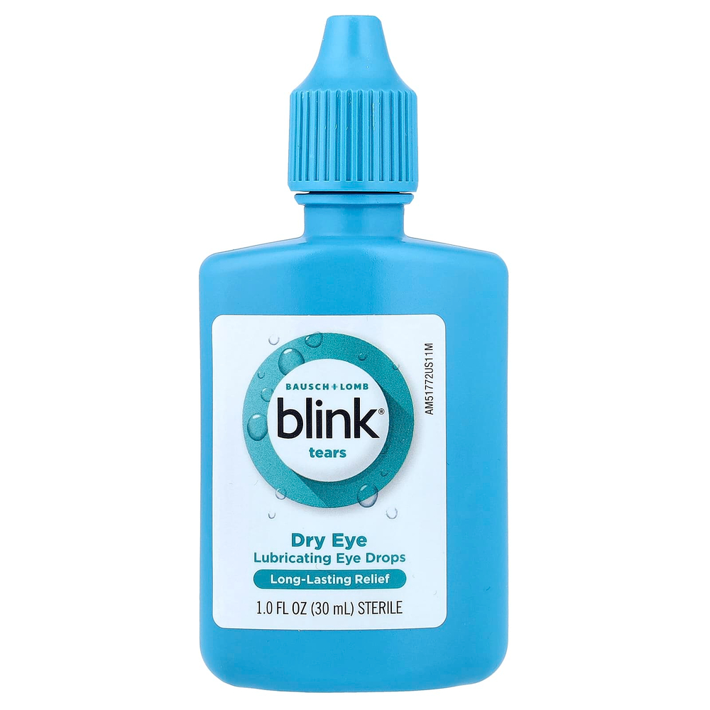 Bausch + Lomb Blink, Слезы, сухость глаз, капли для глаз, 30 мл (1 жидк. унция)