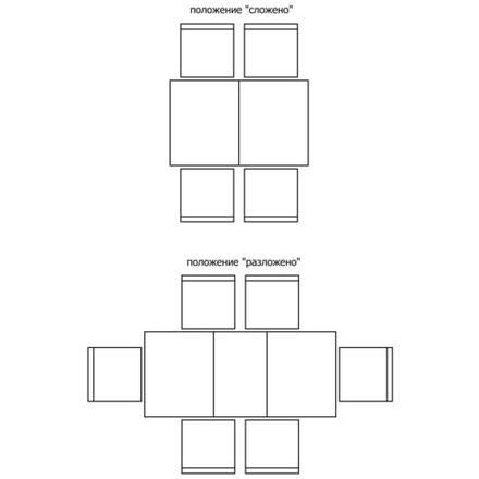 Стол обеденный «Альт» П4.490.4.06 (П285.06)