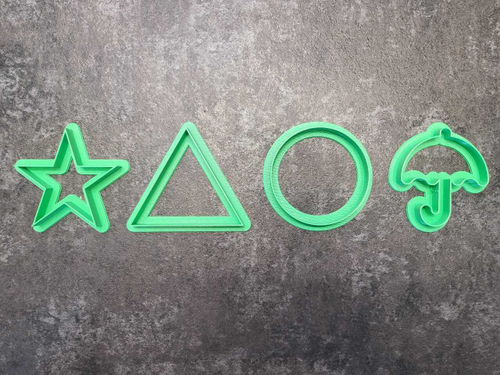 Комплект форм для печенья/пряника "Игра в кальмара"