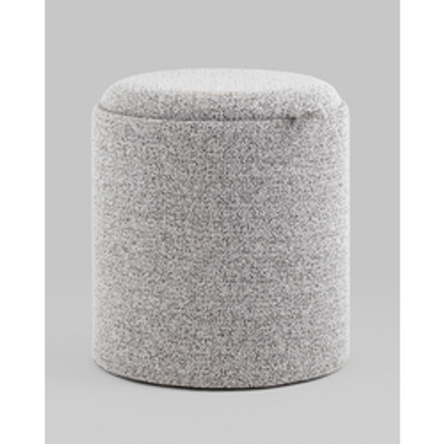 Пуф-столик с ящиком Хюгге S букле серый