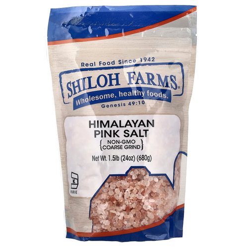 Shiloh Farms, розовая гималайская соль, крупного помола, 680 г (24 унции)