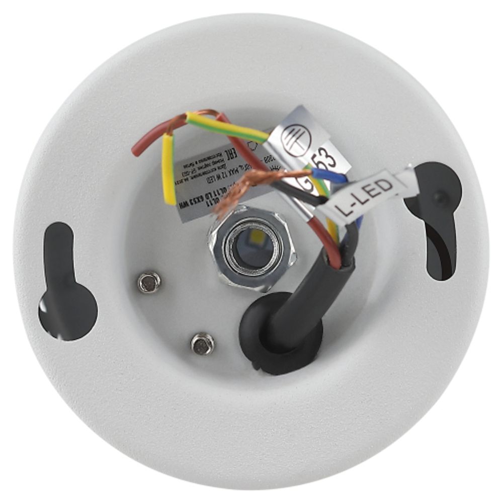 Светильник накладной ЭРА OL10 LD GX53 WH под лампу GX53 со светодиодной подсветкой 1Вт белый | Накладные светильники