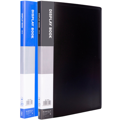 Папка с файлами DELI "Classic" на 20 вкладышей, 0,5 мм, ассорти