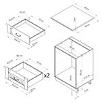Кухонный модуль напольный Венесуэла, массив сосны