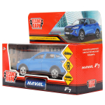 Модель ин. мет. "Haval F7" 12см, двери, багаж, синий, в коробка F7-12-BU (Технопарк)