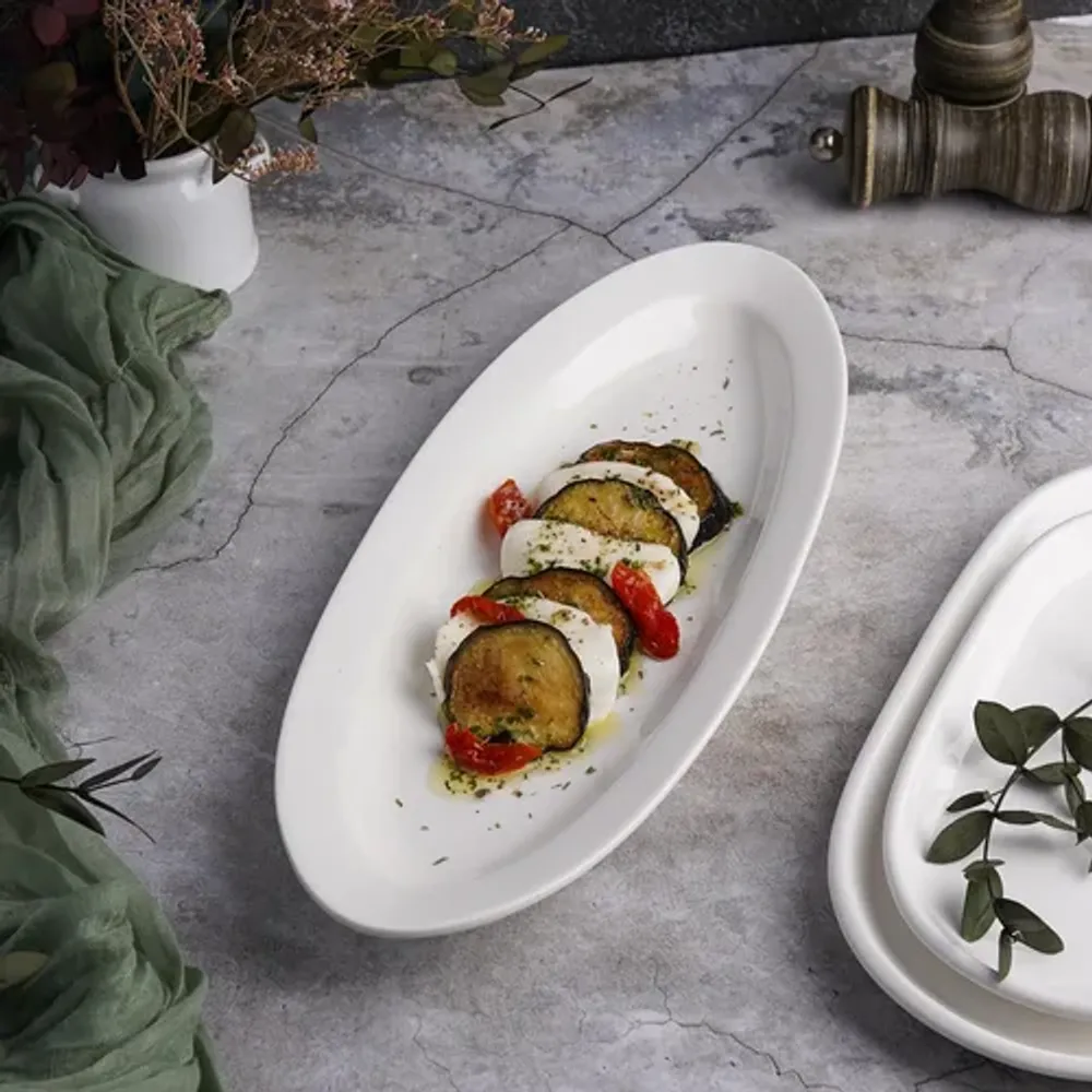 Блюдо овальное 35*13,5 см белое фарфор P.L. Proff Cuisine [3]