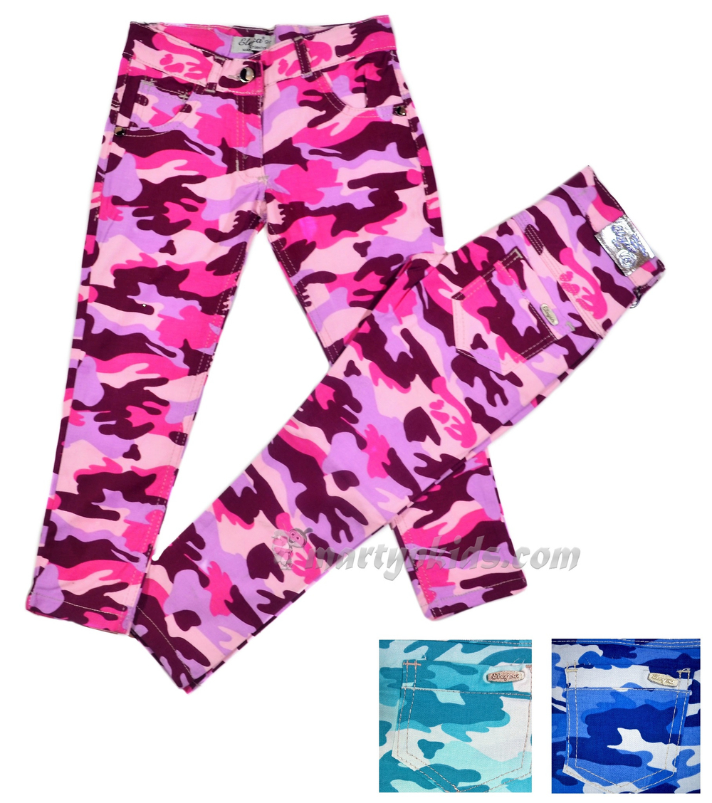 брюки -джинсы  стрейч Eleysa камуфляж 4694