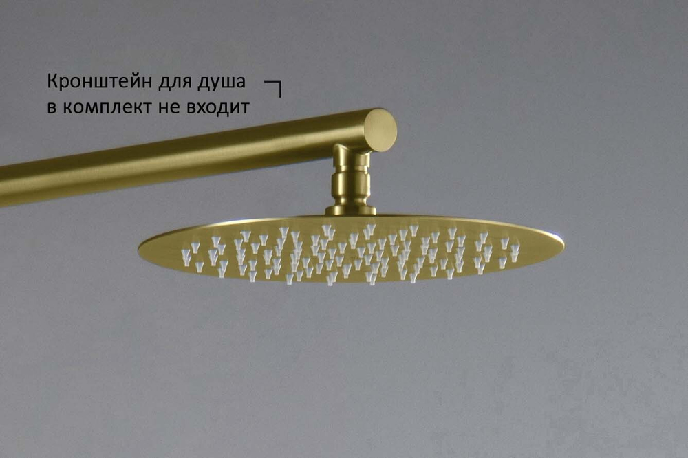 AQ2073BG круглый верхний душ  250*2 мм, шлиф. золото