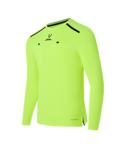 Футболка судейская с длинным рукавом DIVISION PerFormDRY Referee LS Tee, желтый неон