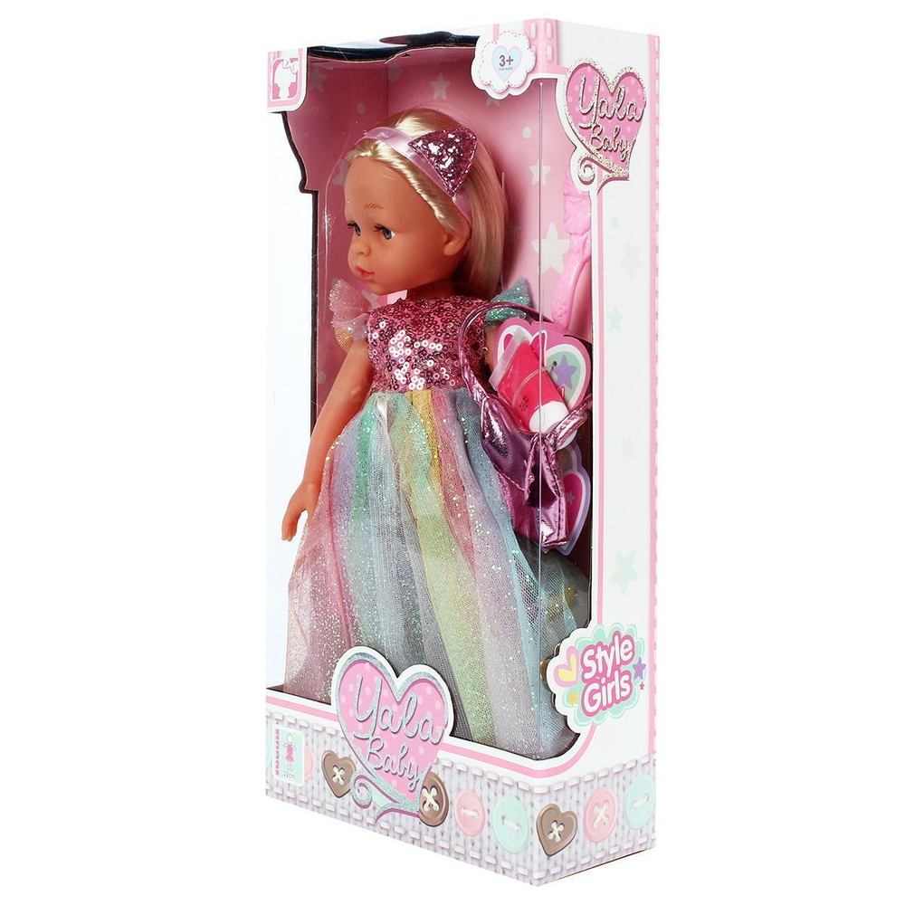 Кукла классическая с аксесс. 32см, коробка R232B