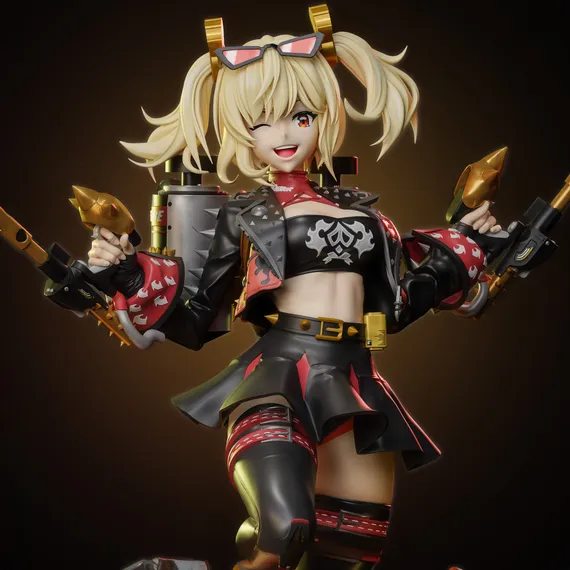 Burnice White diorama - Zenless Zone Zero