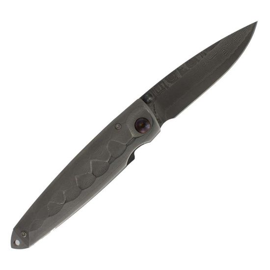 Складной нож Mcusta Damascus Tsuchi MC-0034D c клинком из стали VG-10 San Mai (Laminated Stainlesss Damascus) рукоять Damascus