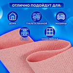 Салфетка из МИКРОФИБРЫ ГУБЧАТАЯ супервпитывающая 30х30 см комплект 2 шт. HIGH ABSORB 320 г/м2 LAIMA (3 штуки в упаковке)