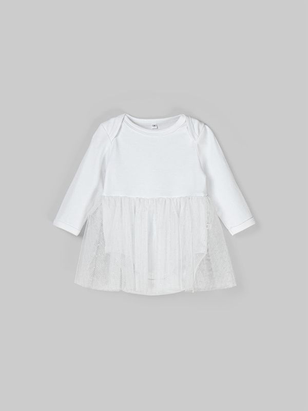 Платье-боди с юбкой из фатина 