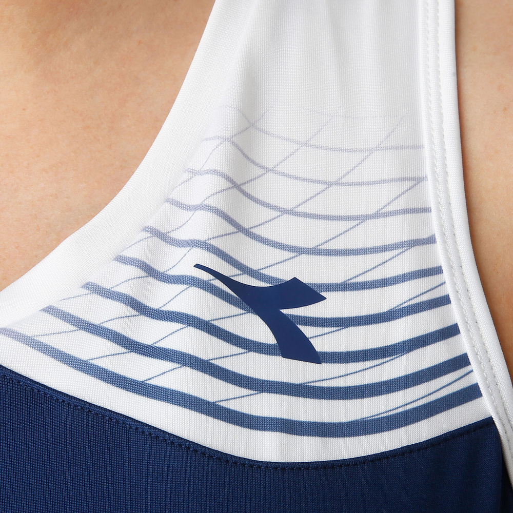 Женская теннисное платье Diadora Court Dress Women - Dark Blue, White