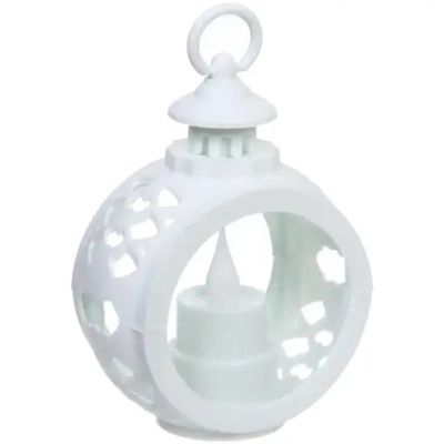 Сувенир с подсветкой «Горящая свеча» 8,5*12 см, Белый