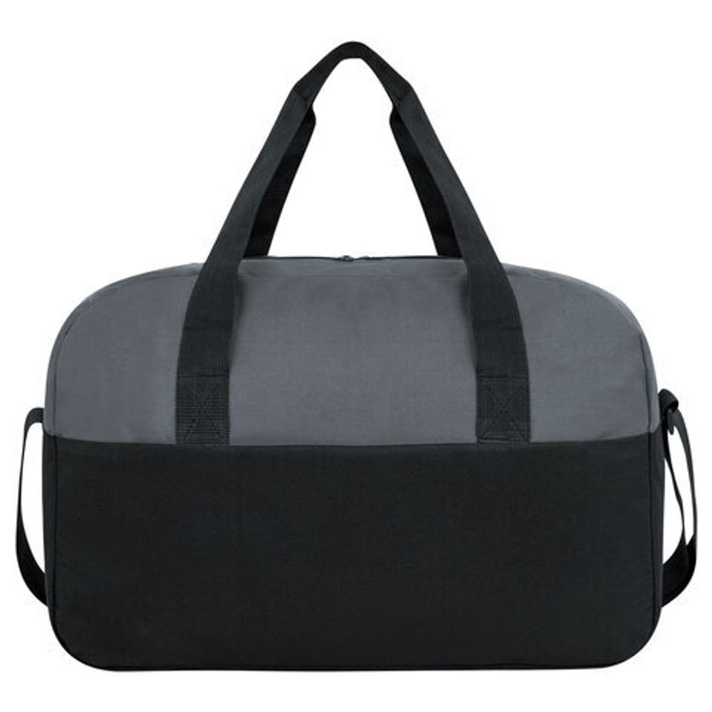 Сумка спортивная HEIKKI BASE (ХЕЙКИ), карман на молнии, черная/темно-серая, 30x44x17 см, 272623