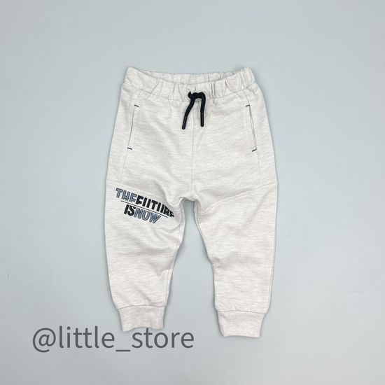 Брючки из футера(тонкого), Бежевые