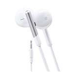 Наушники WALKER H315, вкладыши, микрофон, кнопка ответа, белые