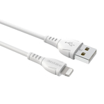 Кабель Borofone BX51 USB-Lightning 2.4А 1м PVC White