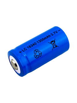 Аккумуляторная батарея CR123A 3.7V 1300 mAh Синий