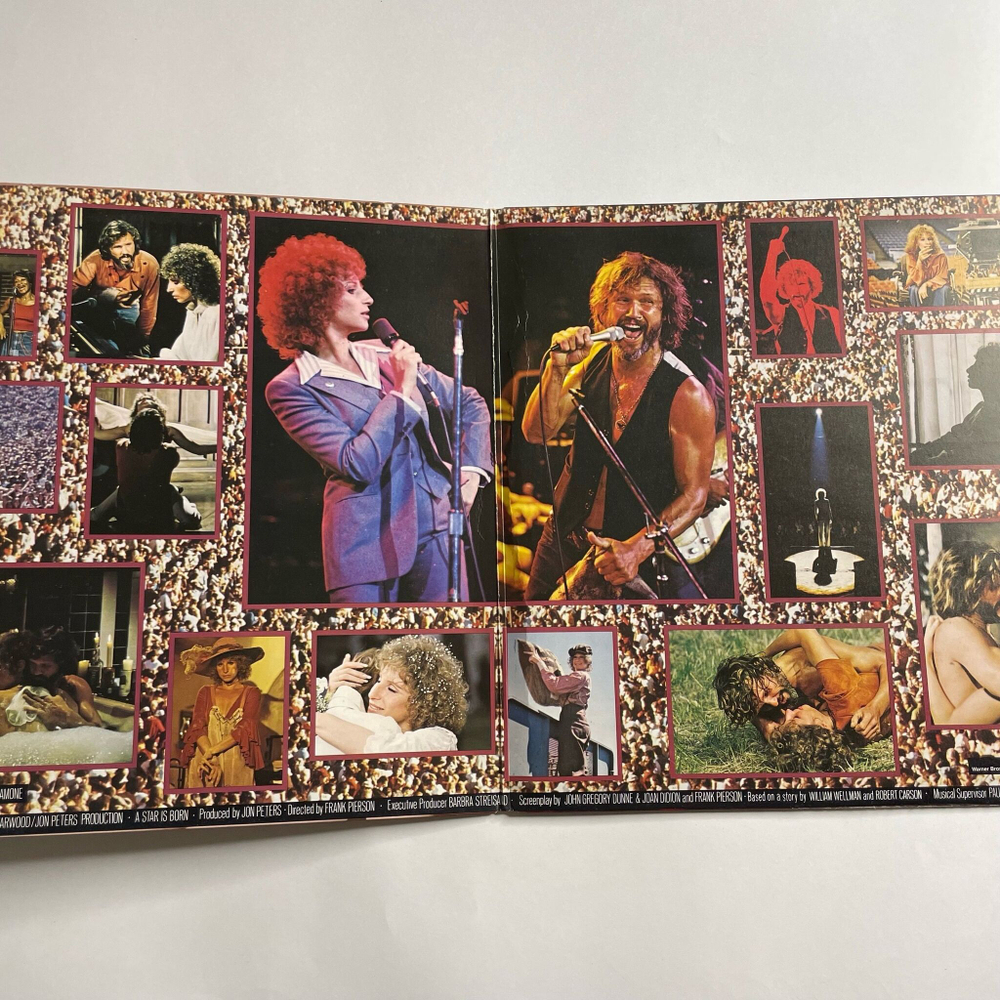 Винтажная виниловая пластинка LP Barbra Streisand, Kris Kristofferson A Star Is Born Звезда Родилась (UK 1976)