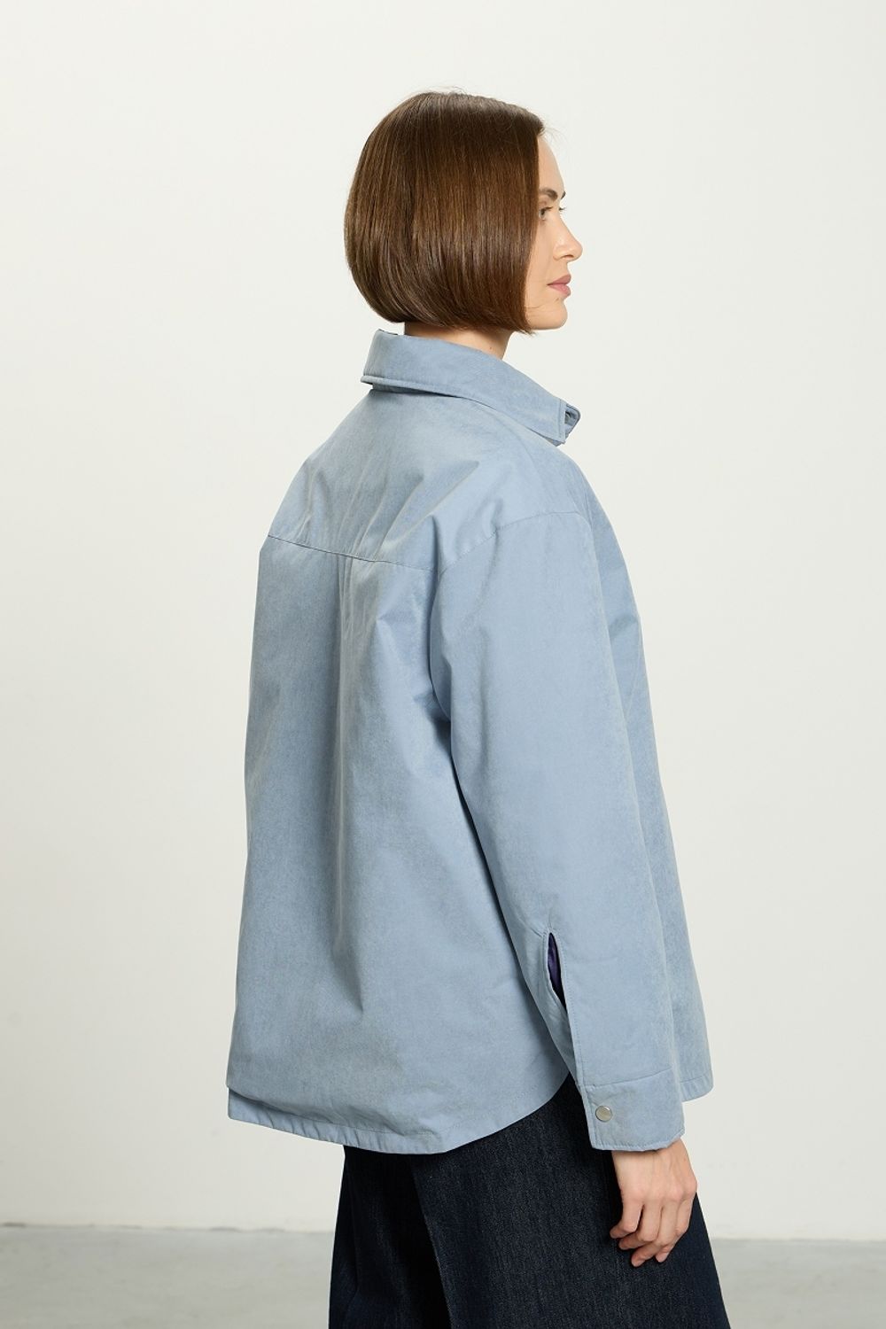 Куртка Бостон голубая утепленная