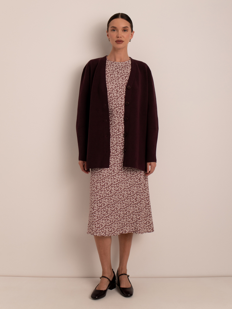 Кардиган удлиненный из хлопка