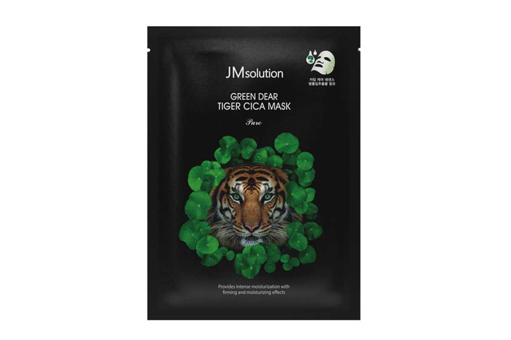 JMsolution Маска тканевая регенерирующая с центеллой - Green dear tiger cica mask, 30мл