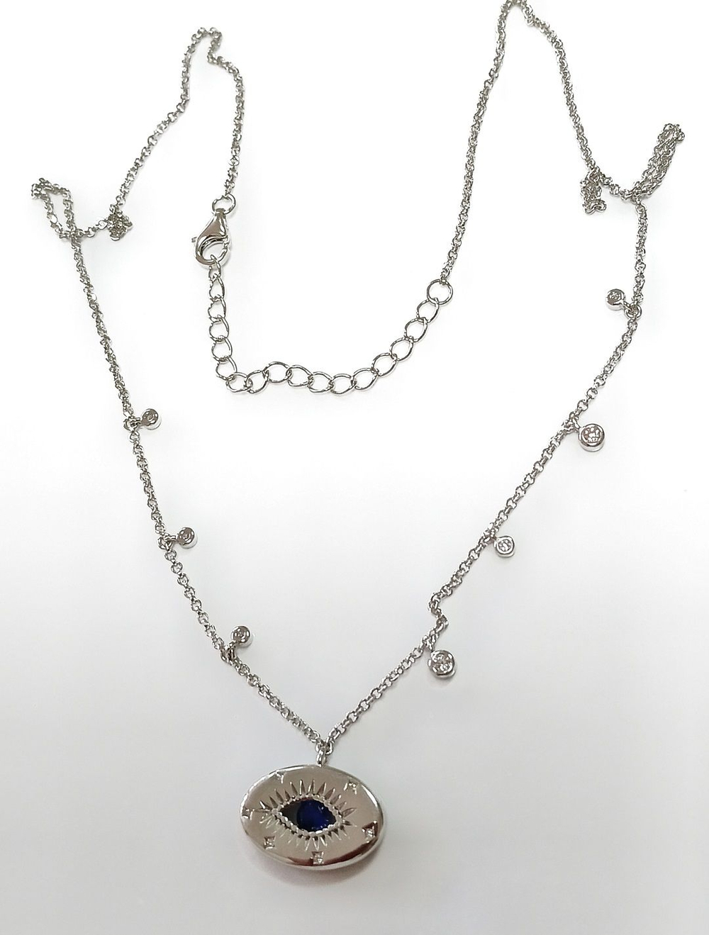 Колье из серебра с подвеской