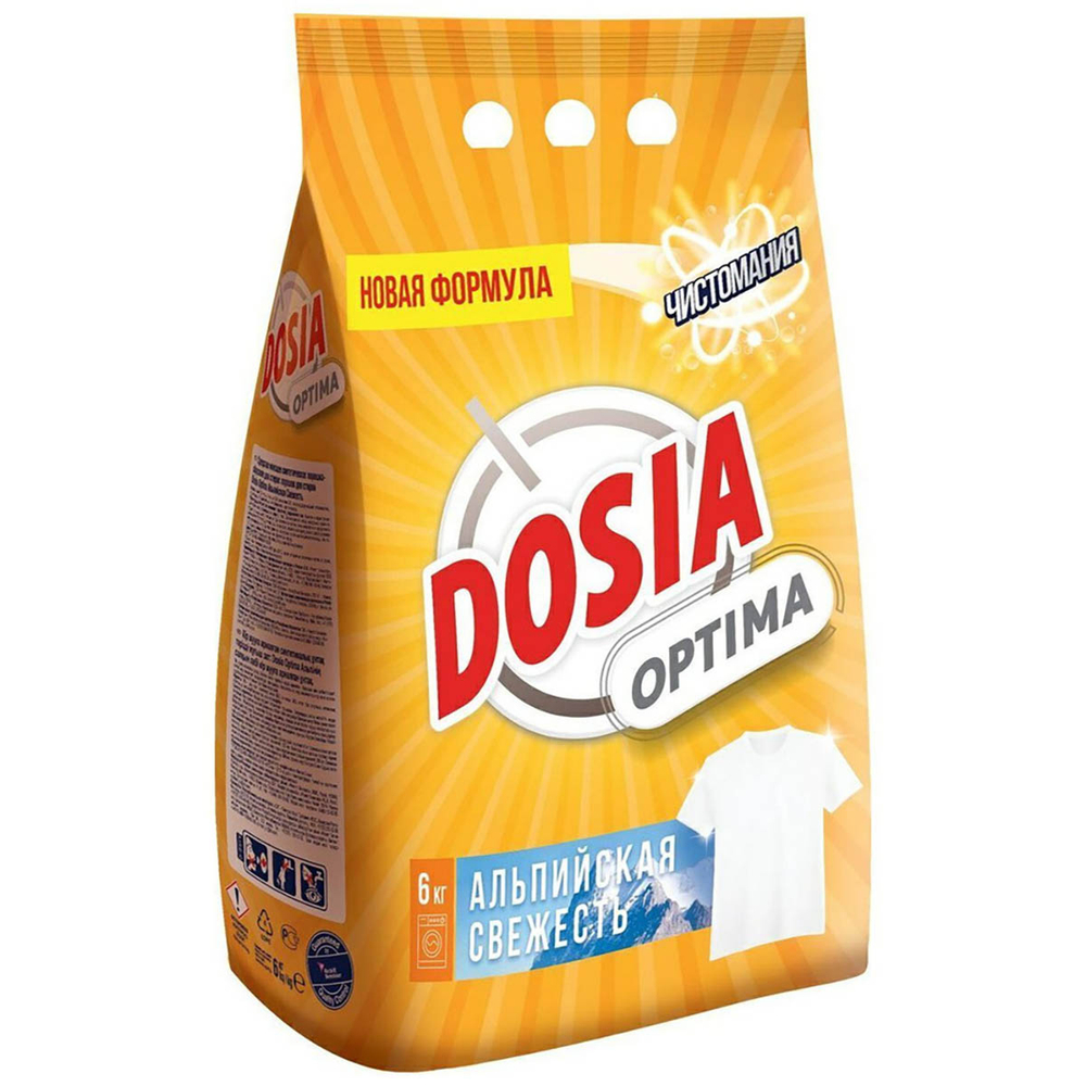 Порошок стиральный Dosia Optima Альпийская свежесть автомат 6 кг