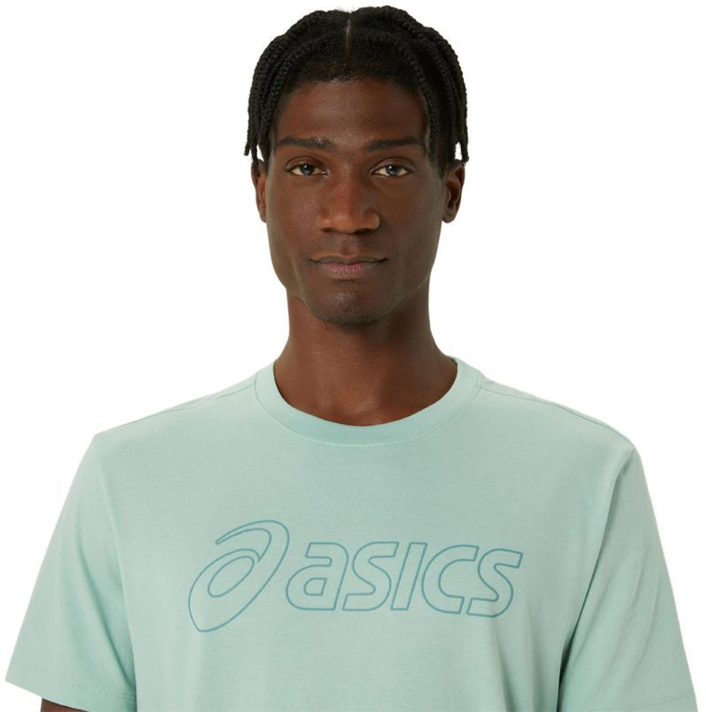 Мужская теннисная футболка Asics Logo Short Sleeve T-Shirt - Мятный