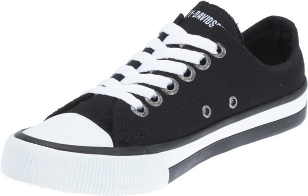Кеды Roarke 2" Black Canvas Low-Cut Athletic Sneakers Harley-Davidson