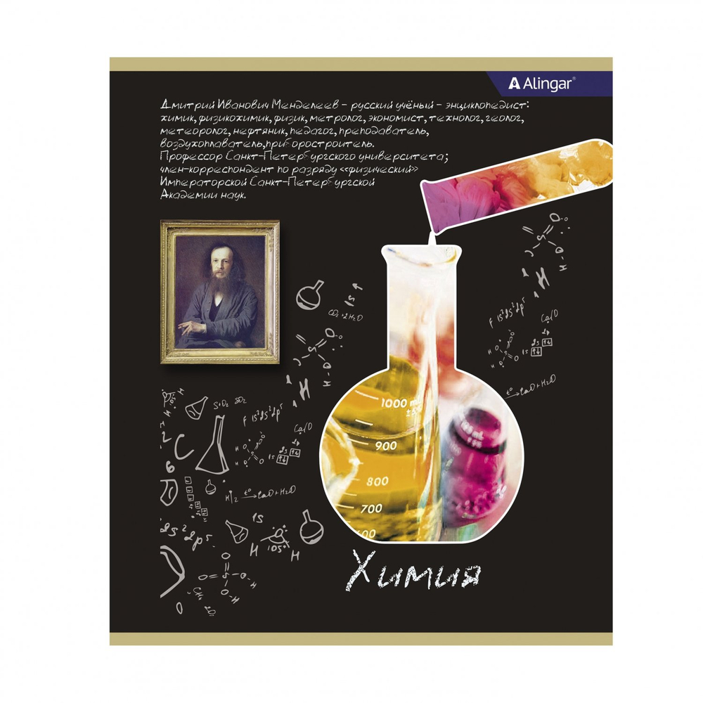 Комплект предметных тетрадей А5 36л., 10 предметов, со справочным материалом, на скрепке, мелованный картон (стандарт), Alingar "К доске!"