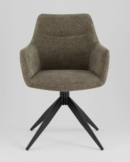 Стул обеденный поворотный Eva серо-зеленый