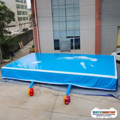 Надувная гимнастическая подушка «Точка приземления», 10×6×1,2 м