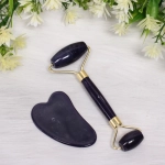 Массажер для лица и шеи декольте и скребок «Gua sha», цвет пурпурная гладь